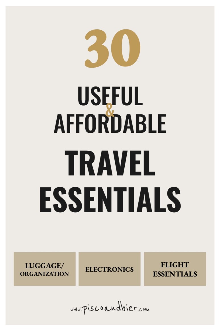 Useful travel essentials for air travel and roadtrips
