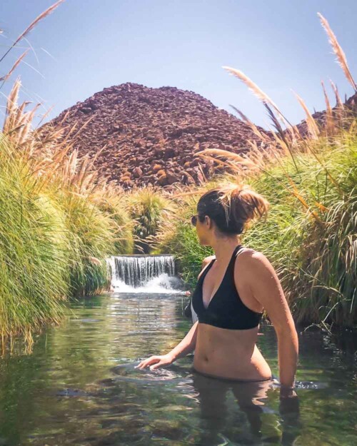 Natural hot springs Termas de Puritama, San Pedro de Atacama, Chile