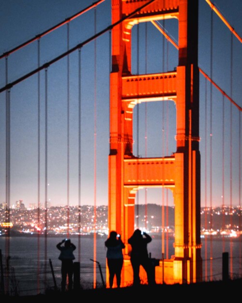 San Francisco Photo Spot: Golden Gate Bridge at night at Battery Spencer Vista Point