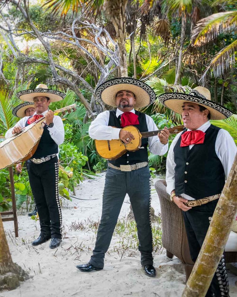 Mariachi at Tulum wedding