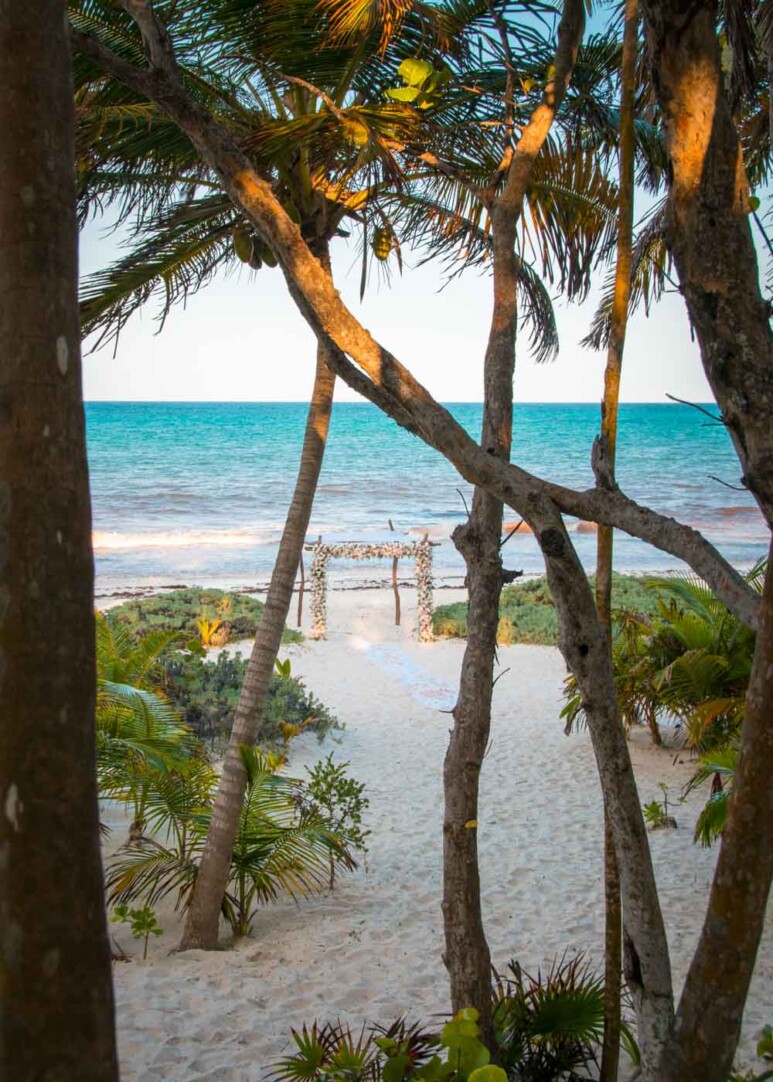 Tulum beach wedding venue in Sian Ka'an, Mexico