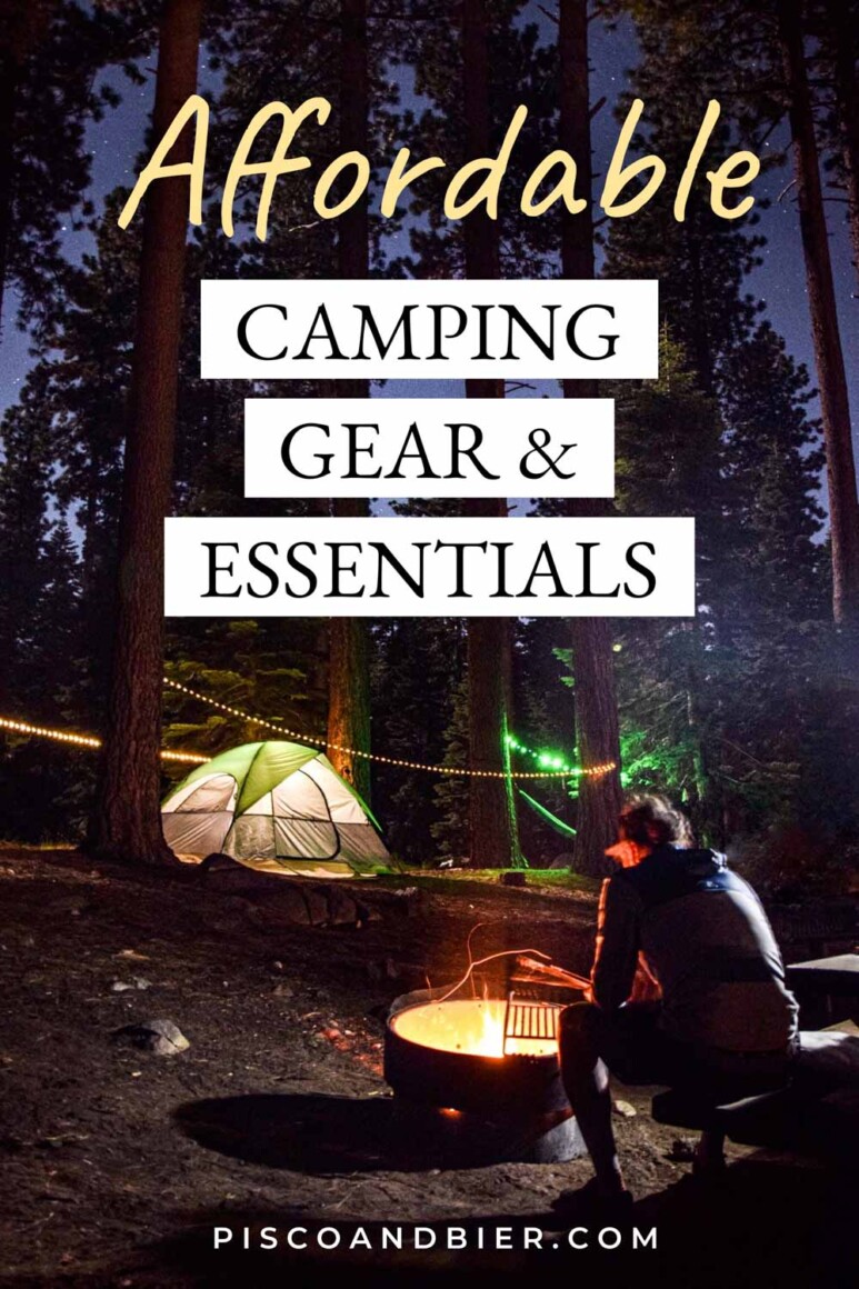 Affordable camping equipment for car camping. An extensive list of inexpensive camping gear. Affordable tents, mattress, sleeping bags, etc. | affordable camping tents | inexpensive camping ideas | camping gear must have | must have camping gear | car camping essentials | camping equipment gadgets | cheap camping gear | first time car camping | camping trip essentials