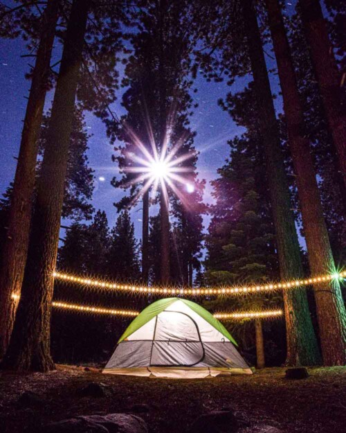 Car camping with affordable camping gear