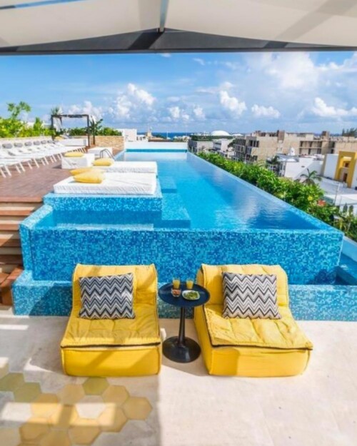 Playa del Carmen rooftop pools: One of the best Airbnbs in Playa Del Carmen with rooftop pool