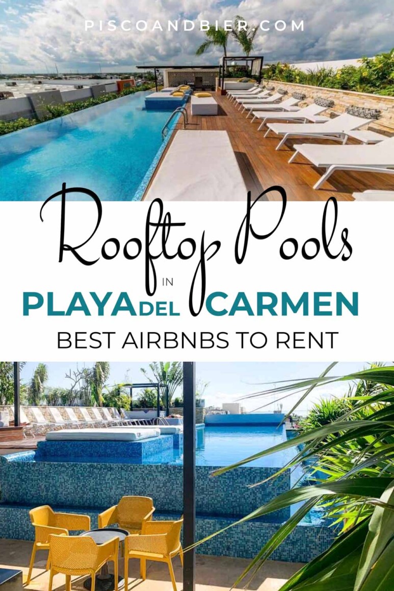 Amazing Playa del Carmen rooftop pools. Some of the best Airbnbs with rooftop pools in Playa del Carmen to stay at during a Mexico vacation. Airbnb in Playa del Carmen. Playa del Carmen where to stay. Playa del Carmen best places to stay. Playa del Carmen rooftop. Playa del Carmen apartment. Places to stay in Playa del Carmen. The City Playa del Carmen Airbnb.