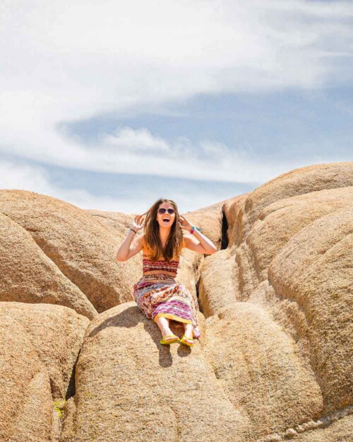 What to wear in Joshua Tree: Boho maxi dress, the perfect Joshua Tree fashion statement