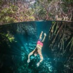 Swimming and snorkeling in the best cenotes near Cancun, Mexico