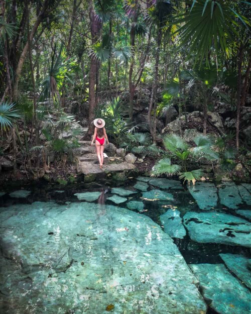 Cenote Azul close to Playa del Carmen
