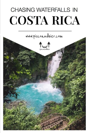 The best waterfalls in Costa Rica. Rio Celeste Waterfall. La Fortuna waterfall. Catarata Llanos de Cortez Waterfall