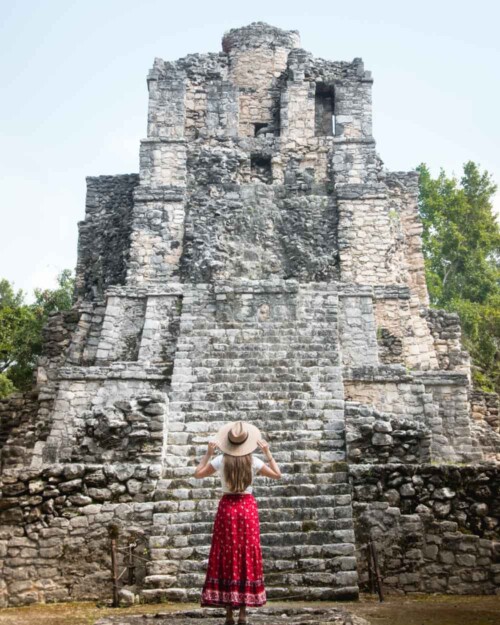 Mayan archaeological site Muyil Ruins Tulum