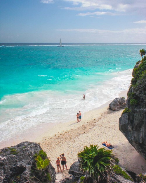 One of the best beaches in Tulum: Playa Ruinas Tulum