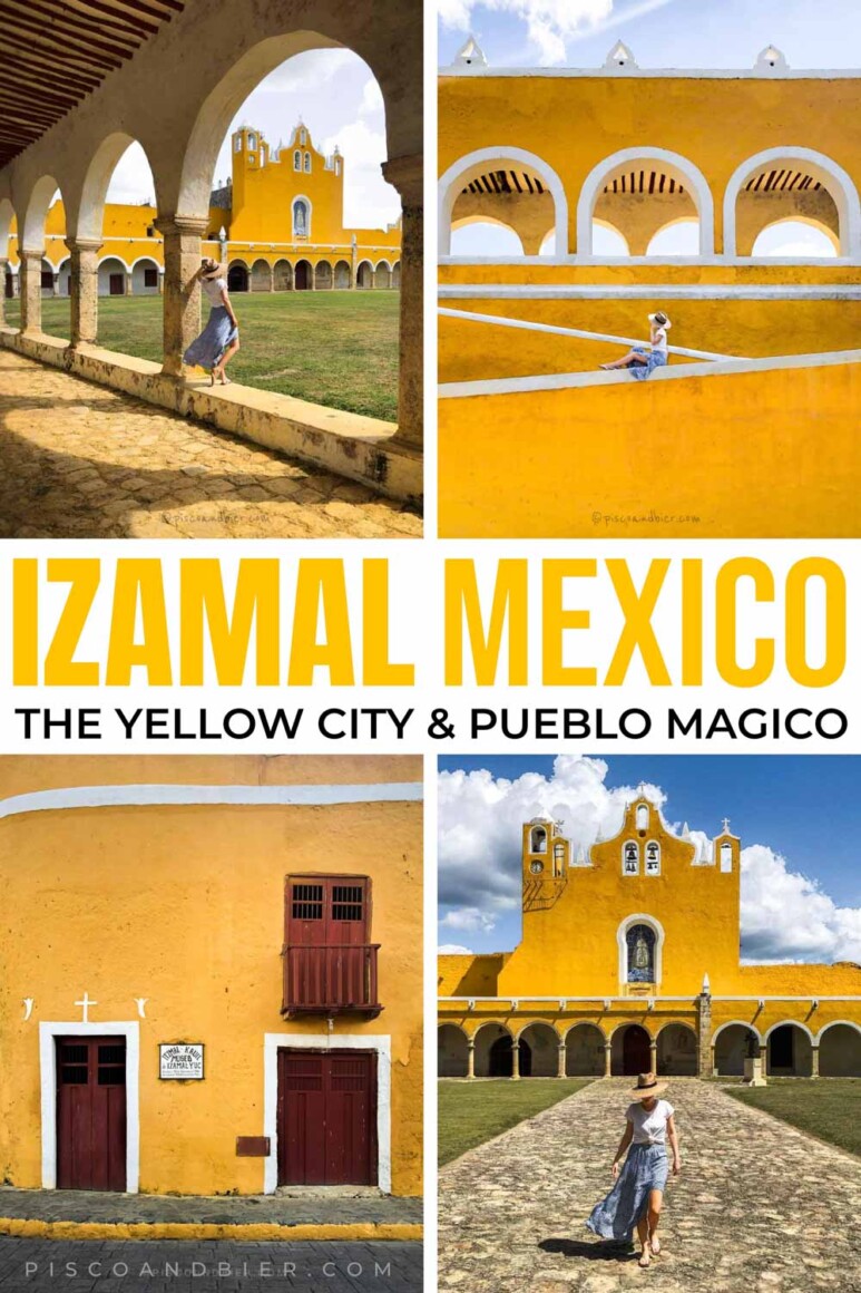 Izamal The Yellow City Mexico - Guide to visiting the Pueblo Magico Izamal, Yucatan, Mexico. Izamal Convento de San Antonio. Izamal ruins Mexico, best Izamal hotels & restaurants in Izamal.