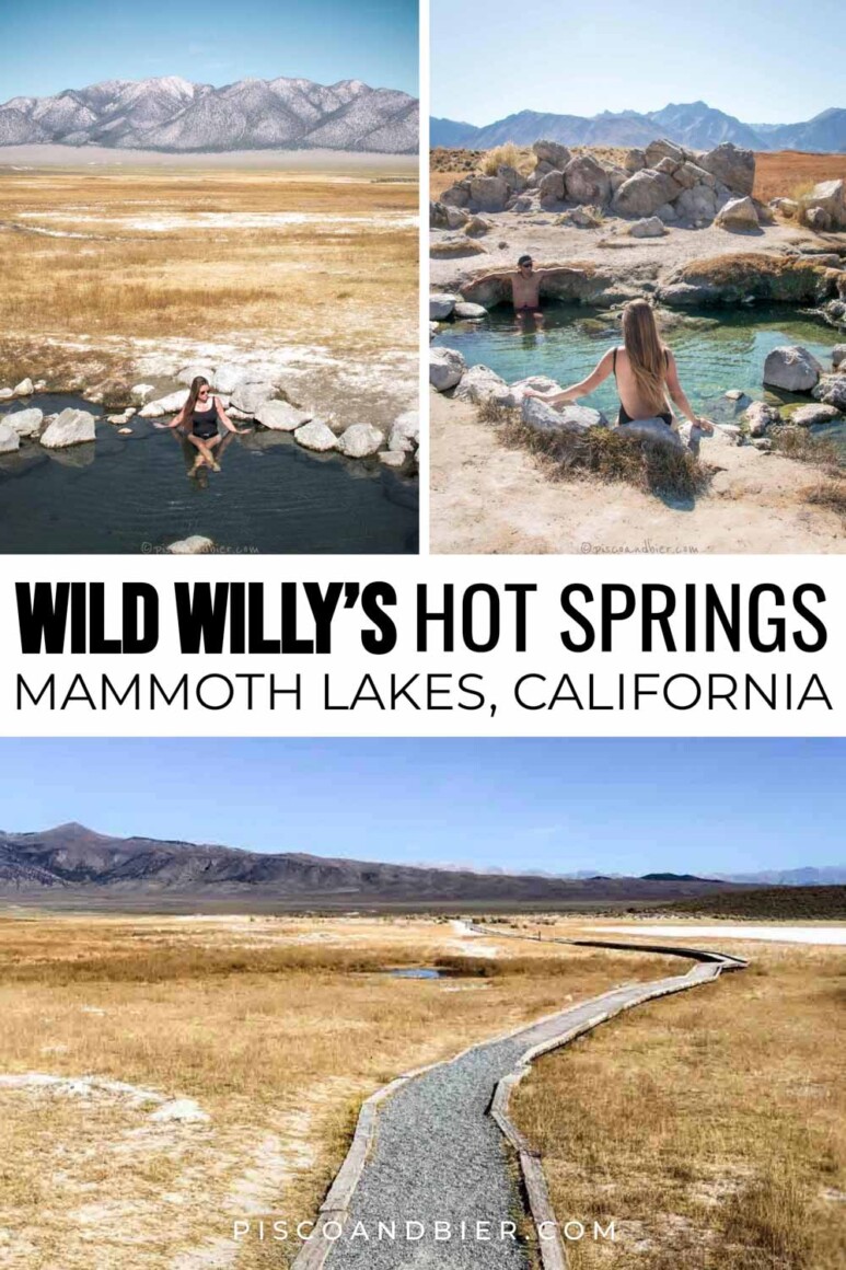 Wild Willy's hot springs Mammoth Lakes, California. Eastern Sierra Nevada hot springs.
