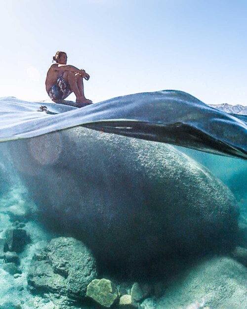 Lake Tahoe clear water