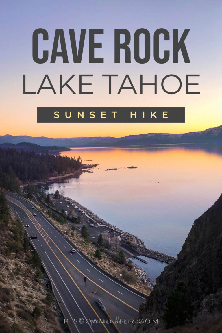 Cave Rock Lake Tahoe, Nevada Sunset Hike & State Park