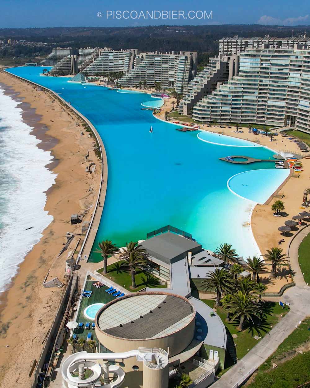 The World’s Largest Swimming Pool In Chile San Alfonso Del Mar
