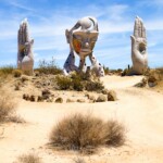 Transmission sculpture in Joshua Tree Daniel Popper