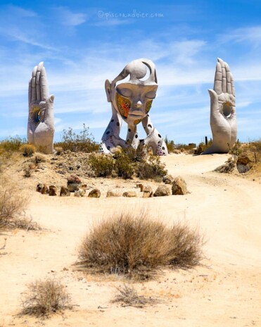 Transmission sculpture in Joshua Tree Daniel Popper